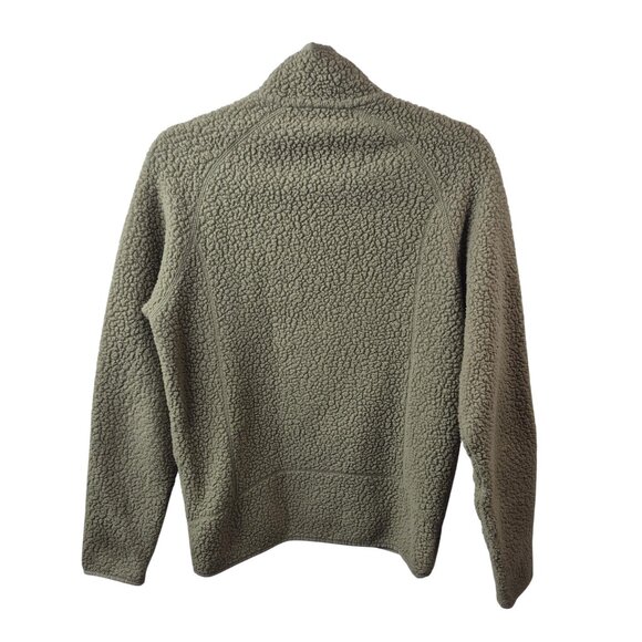 *SOLD* Patagonia Mens Retro Pile Fleece Jacket Size M Full Zip Green Outdoor - Picture 2 of 10